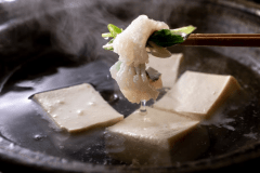 【ダイニング「清水茶寮」】京とうふ旬魚鍋懐石（淡路島産鱧のしゃぶしゃぶ／夏 イメージ）