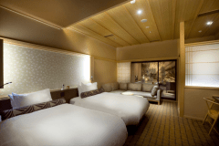 露天風呂付デラックスツイン　46平米（一例）