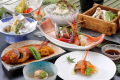うお昭の定番コースのプラン料理です。