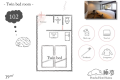 【102】simple twin room 19㎡