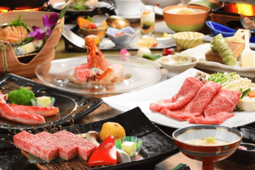 彩冬の極みつき「美食膳」のイメージ　前沢牛などのメイン料理も豪華！