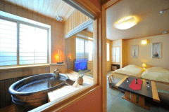 【特別室】223号室　あけび「露天風呂はどうも苦手・・・」という方々にもご好評を頂いております