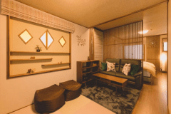 【森のデラックス218号室】広々空間を満喫。