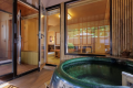 【温泉付特別室】115号室　わたぼうし　陶器露天風呂まるい形です