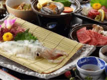 リーズブルなのに活きイカとA5ランク佐賀牛or極上あわび