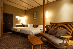 【専有露天風呂付ツイン】室内（一例）