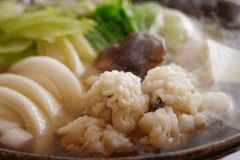 【鱧すき鍋】淡路産の鱧と玉葱割り下で一緒に煮る淡路島の郷土料理（イメージ）