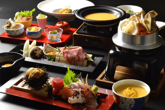 北海道産生雲丹と神内和牛あかのしゃぶしゃぶ豪華会席膳