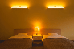 窓から四万十川源流の見える『洋室ツイン２０平米（禁煙ルーム）』Ｃ