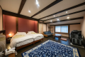 【Main Building 1F】Room with semi-open-air bath "Sumire" (Western-style room, 12 tatami mats)