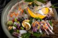【Detached Villa】In-room dining in a room with an open-air bath ＜Dinner & Breakfast＞ Oita Wagyu beef cooked on magnolia leaf × Seasonal whole fish sashimi