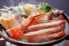 【シェフズダイニング"咲楽"】松葉がにのすき鍋（イメージ）