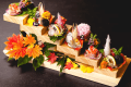 【お造り】 季節の足音にほんのり遊び心をしのばせた、目にも美しい一皿。