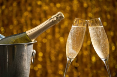 モエフルボトルをご用意いたしました。お連れ様へのサプライズに最適です。※画像はイメージです