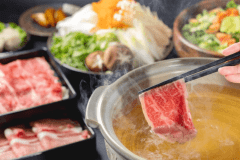 【1泊2食付】那須のブランド食材を使用した・愛犬と愉しむ「しゃぶしゃぶ鍋コース」～思う存分楽しめる・関東エリア最大級のプライベートドッグヴィラ～