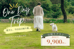 【日帰りプラン】＜おひとり9,900円～＞お試し旅行におすすめ♪～泊まらず満喫！愛犬との特別な日帰り旅～【フリードリンクサービス／選べるお食事】