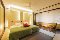 【特別室】ディアーナセミスイート（セミダブルツイン＆愛犬ベッド：32平米）