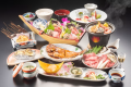 【料理長厳選！基本会席】旬の地魚舟盛・金目鯛・黒鮑・上総和牛（A5）など海と山の幸を満喫できる会席です。