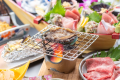 【鮑の踊り焼き付会席】新鮮な活きのいいアワビは目の前で踊り焼きでお楽しみください。バターとの相性は抜群です。