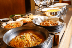 約40種類の和洋朝食バイキング（一例）