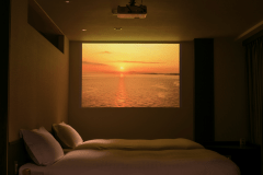 ≪ハーバーグランデ≫お好きなDVDを持ち込んでホームシアターで大画面&大迫力の映像&サウンドを