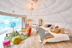 【Nutsエリア：D棟ドームテント】宿泊グランピング＜山側_6mドームテント＞