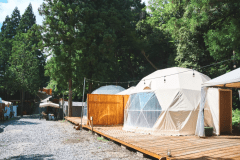 【Nutsエリア：D棟ドームテント】宿泊グランピング＜山側_6mドームテント＞