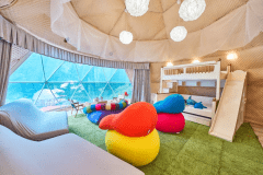 【Nutsエリア：F棟】宿泊グランピング＜山側_7mドームテント＞