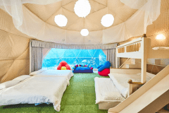 【Nutsエリア：F棟】宿泊グランピング＜山側_7mドームテント＞