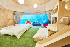 【Nutsエリア：F棟】宿泊グランピング＜山側_7mドームテント＞