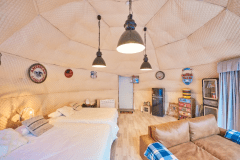 【Nutsエリア：G棟】宿泊グランピング＜山側_6ｍドームテント＞