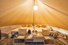 【木陰エリア：J棟】宿泊グランピング＜5mコットンテント＞