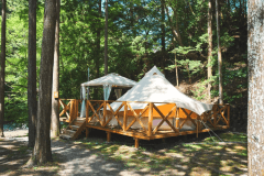 【木陰エリア：K棟※ペット可】宿泊グランピング＜5mコットンテント＞