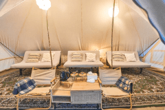 【木陰エリア：L棟】宿泊グランピング＜6m&times;4ｍコットンテント＞