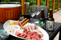 【夏季限定】ダイニング「穀雨」の川の音色が響くテラス席で山海の幸のバーベキュー（料理イメージ）