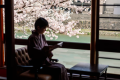 You can enjoy activities like reading from the engawa on the second floor. During cherry blossom season, you can also enjoy viewing the night cherry blossoms.