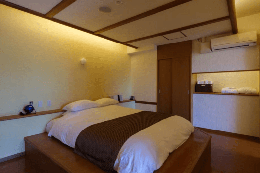 Western style Room with Private Open-air Hot Spring Bath (Twin Beds) 63 square meters on the 1st floor