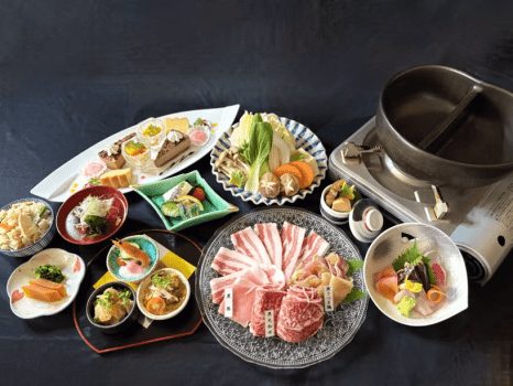 基本会席（一例）　※季節によって内容変わります。