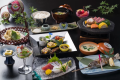 《ご夕食》基本会席(一例)　メインは「和牛サーロインの溶岩焼き」となります。