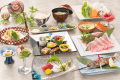 《和牛＆りんどうポークの2種しゃぶしゃぶ会席》メイン料理以外は季節や仕入によって変わる場合があります。