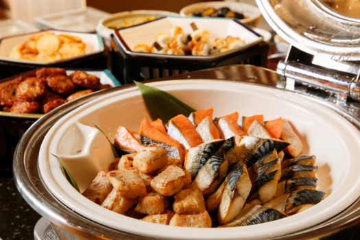 ご朝食は和風ブッフェでお好きなものをお召し上がり下さい ≪料理イメージ≫