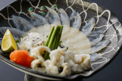 噛むほどに極上の旨みが口の中いっぱいに広がる「淡路島3年とらふぐてっさ」≪料理イメージ≫