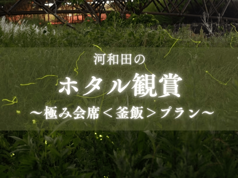 初夏の河和田で幻想的に舞うほたるを鑑賞！福井の贅を尽くした極み＜釜飯＞プランです！