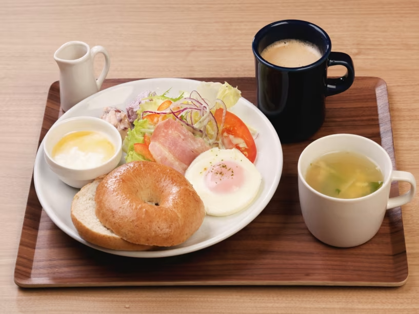 イチマルベーグル　朝食