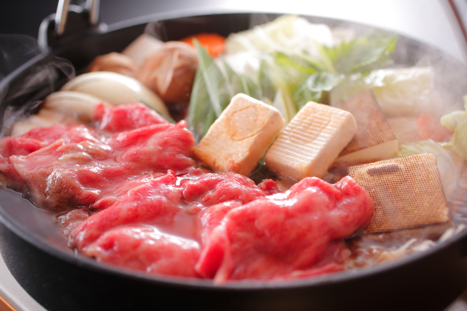 深いコクとまろやかな味わいの淡路牛のすき焼き(イメージ)