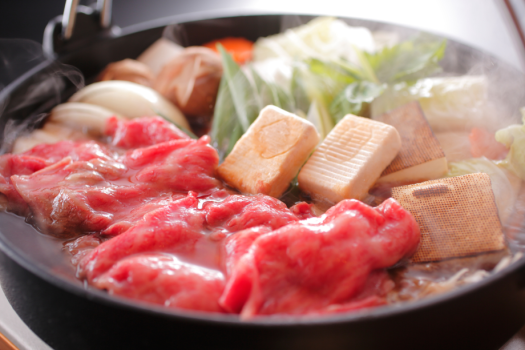 深いコクとまろやかな味わいの淡路牛のすき焼き(イメージ)