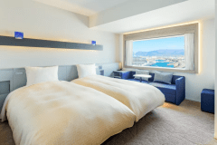 【客室】ツイン/24㎡/スタイリッシュな空間で上質なホテルステイを。