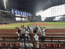 【キャンセル変更不可/観戦チケット付】 フィールドレベル1塁側最前列