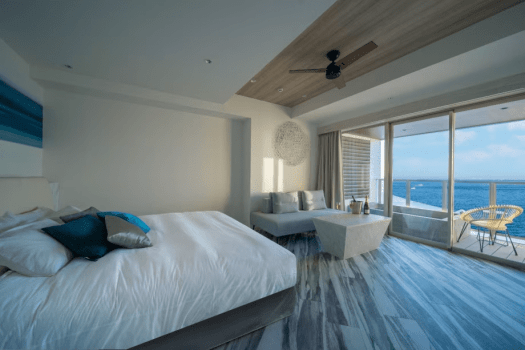 【3階／オーシャンビュー】露天風呂付スーペリアダブル