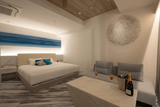 【3階／オーシャンビュー】露天風呂付スーペリアダブル